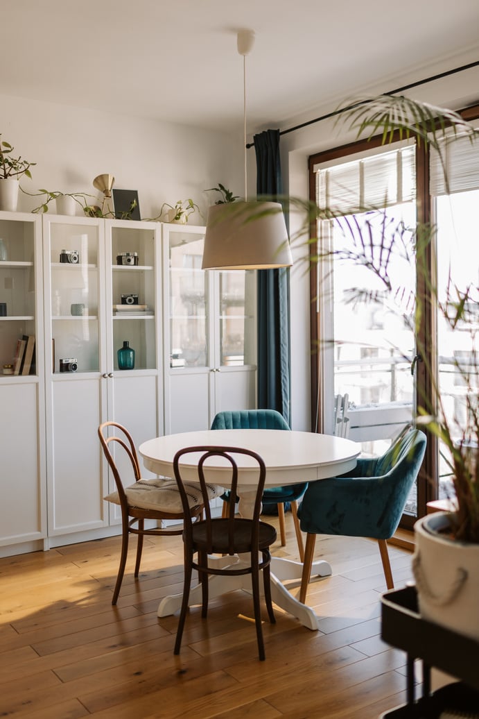 Real Estate Editorial Indoor Cozy Dining Area